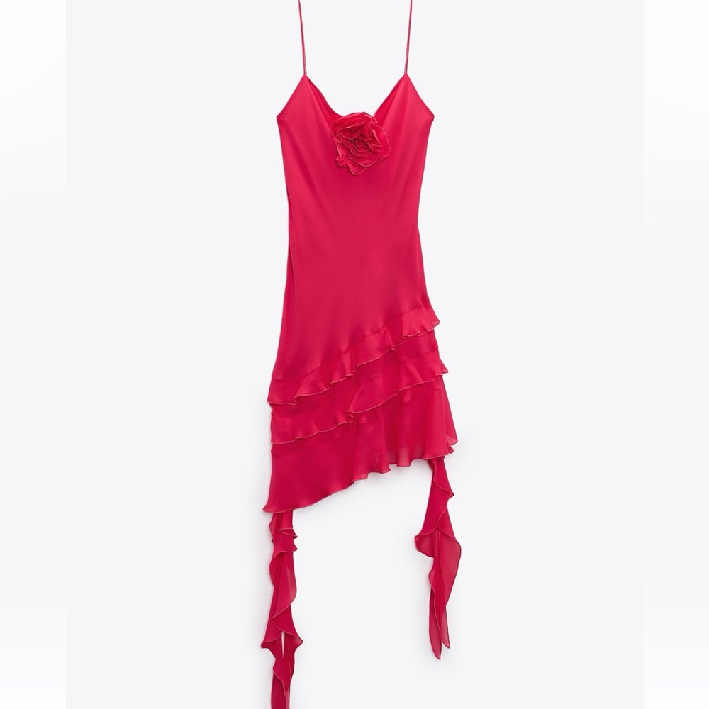 Zara - Ruffled Floral Dress